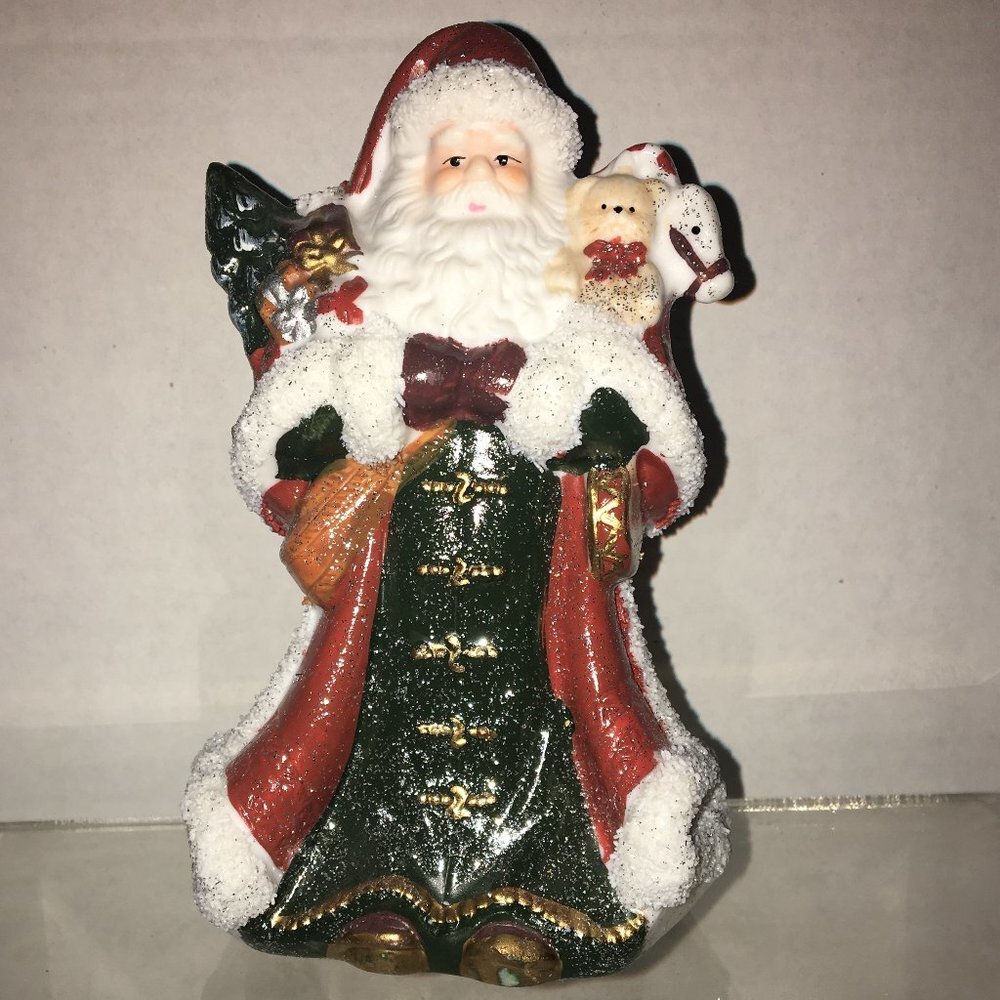 Santa Figurine Ceramic Christmas Collectible